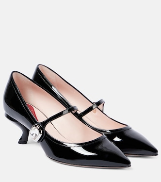 Escarpins Mary Jane Virgule Babies en cuir verni | Roger Vivier