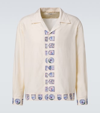 Ski Season printed cotton and silk shirt | Bode