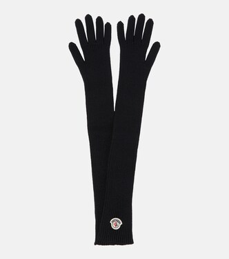 Guanti in lana vergine con logo | Moncler