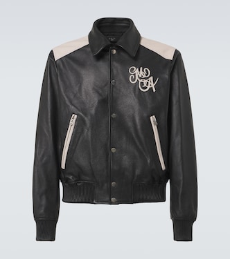 Giacca Ma Swirl Band in pelle | Amiri