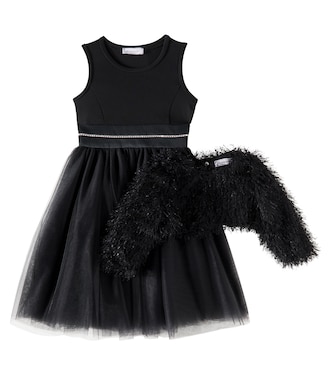 Vestido de tul adornado | Monnalisa