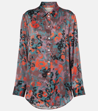 Chemise imprimée en soie | Asceno
