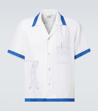 Club Champion embroidered linen shirt | Bode