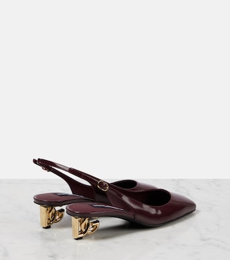 Escarpins slingback DG 40 en cuir verni | Dolce&Gabbana