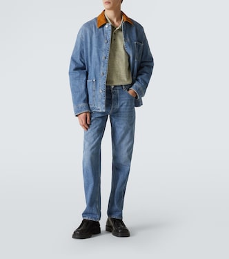 Polo en piqué de algodón a rayas | Bottega Veneta