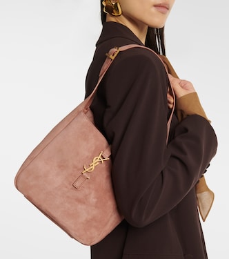 Sac Le 5 à 7 Supple Small en daim | Saint Laurent