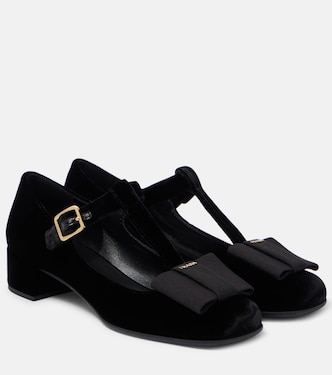 Mary-Jane-Pumps aus Samt | Prada