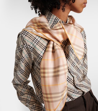Burberry Check silk scarf | Burberry