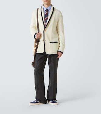 Virgin wool straight pants | Valentino