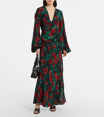 Robe longue Eleanor à fleurs | Alexandra Miro