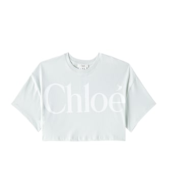 Cropped-Top aus Baumwoll-Jersey | Chloé Kids