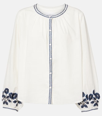 Bestickte Bluse Rahwa aus Baumwolle | Velvet