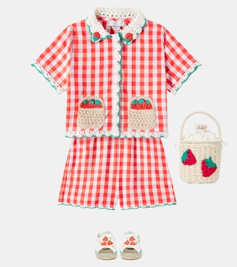 Bolso saco de paja tejida | Stella McCartney Kids