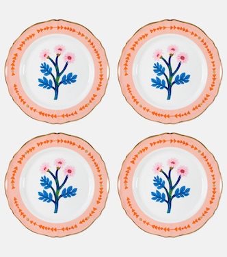 Botanica set of 4 porcelain dinner plates | Bitossi