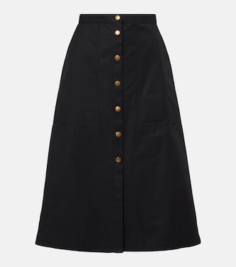 Falda midi de mezcla de algodón | Moncler