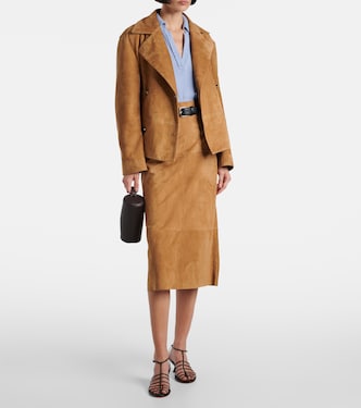Jacke Nola aus Veloursleder | Proenza Schouler
