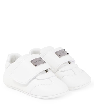 Baby - Sneakers in pelle con logo  | Dolce&Gabbana Kids