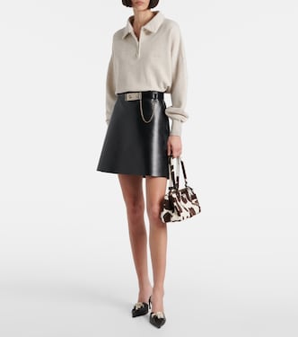 Minirock aus Leder | Prada