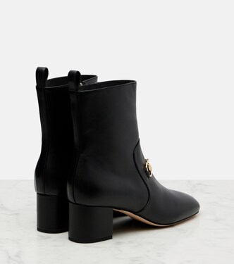 Horsebit leather ankle boots | Gucci