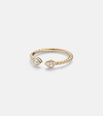 Petite Modern Renaissance® 18kt gold ring with diamonds | David Yurman