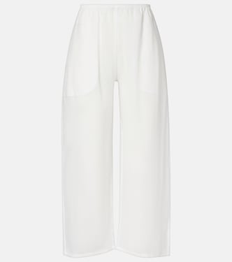 Niko ramie cropped barrel-leg pants | Leset