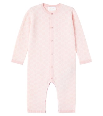 Baby GG wool jacquard onesie | Gucci Kids