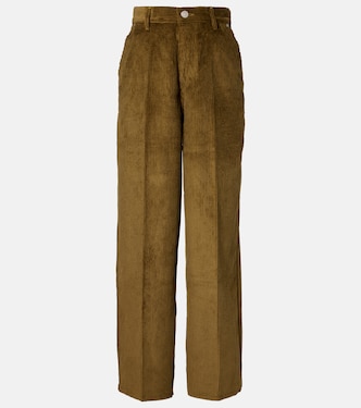 Cotton corduroy wide-leg pants | Ami Paris