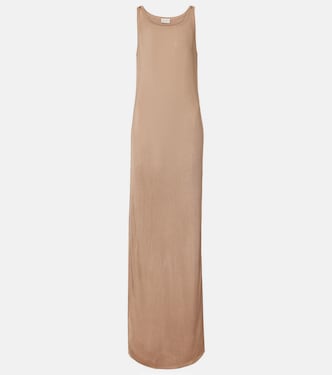 罗纹针织加长连衣裙 | Saint Laurent