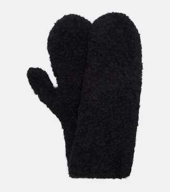 Ladislas cashmere, alpaca, and silk mittens  | The Row