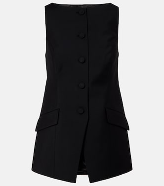 Wool and mohair crêpe vest | Róhe