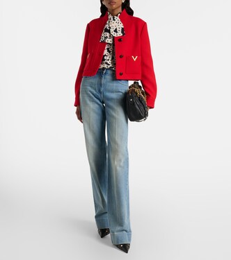 VGold wool and silk jacket | Valentino