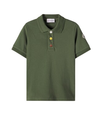 Cotton piqué polo shirt | Moncler Enfant