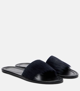 Malick calf hair slides | The Row