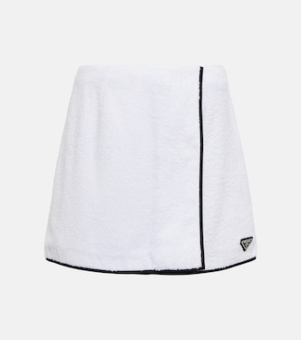 Cotton terry miniskirt | Prada