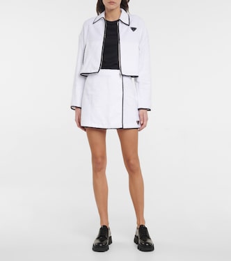 Mini-jupe en coton | Prada