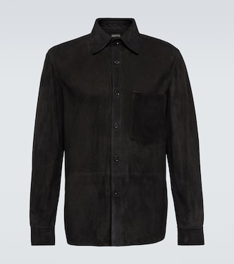 Hemd aus Veloursleder | Zegna