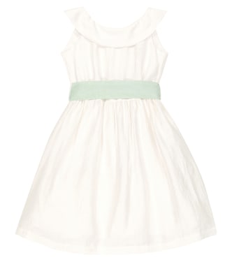 Linen-blend sleeveless dress | Il Gufo