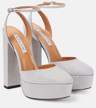 So High glitter platform pumps | Aquazzura