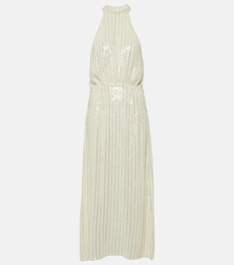 Bridal Vivienne sequined midi dress | Rixo