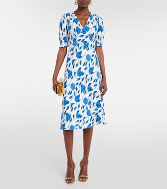Jemma printed crêpe midi dress | Diane von Furstenberg