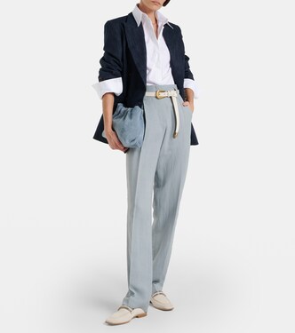 Gerade Mid-Rise-Hose | Brunello Cucinelli