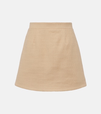 Minifalda de tweed de algodón | Patou