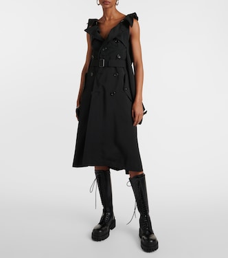 Abito midi in mohair e lana con cut-out | Junya Watanabe