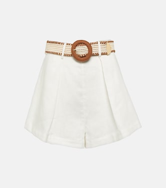 Shorts Halliday in lino a vita alta | Zimmermann