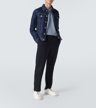Bestickte Sneakers Trainer aus Leder | Berluti