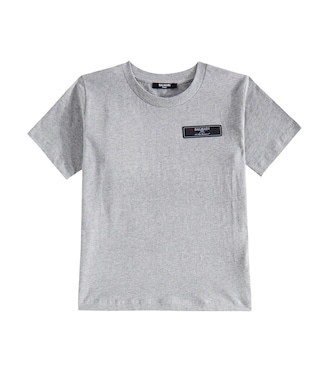 Camiseta de jersey de algodón estampada | Balmain Kids