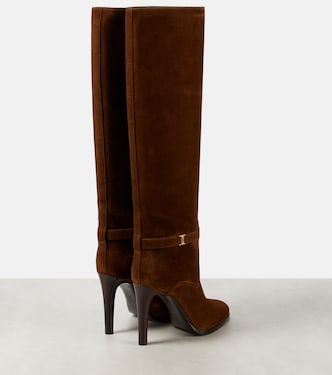 Stivali Diane 100 in suede | Saint Laurent