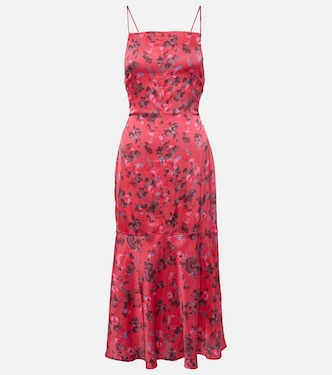 Midikleid aus Satin | Ganni