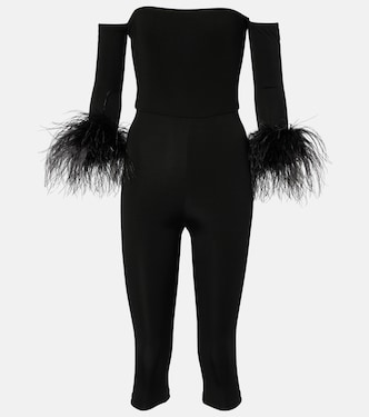 Mono con hombros descubiertos y plumas | The New Arrivals Ilkyaz Ozel