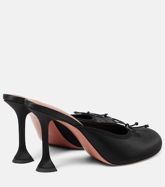 Mules Lila 95 in raso | Amina Muaddi